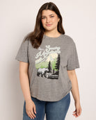 Ht Grey $|& Herizon Cherry Relaxed Graphic Tee - SOF Front