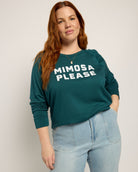 Reflecting Pond $|& SEAS Mimosa Please Solid Graphic Crew - SOF Front