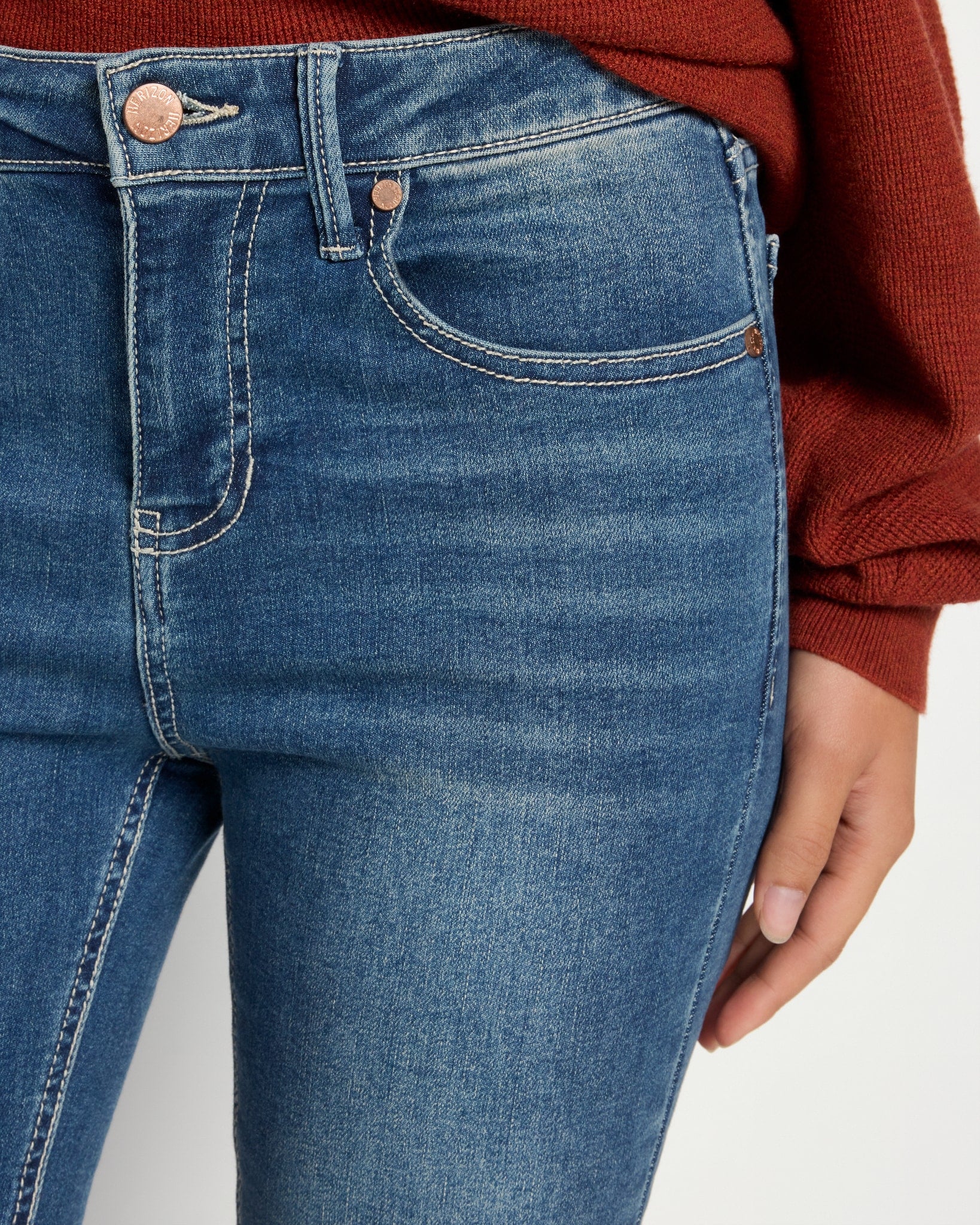 Swell $|& Herizon Suzi Mid Rise Skinny Jeans - SOF Full Front