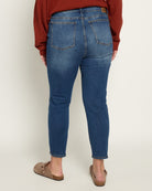 Dark Wash $|& Herizon Suzi Mid Rise Skinny Jeans - SOF Back