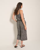 Black Floral $|& SEAS Shores Print Jumpsuit - SOF Back