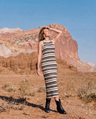 Black $|& SEAS Ruby Crochet Dress - SOF Side