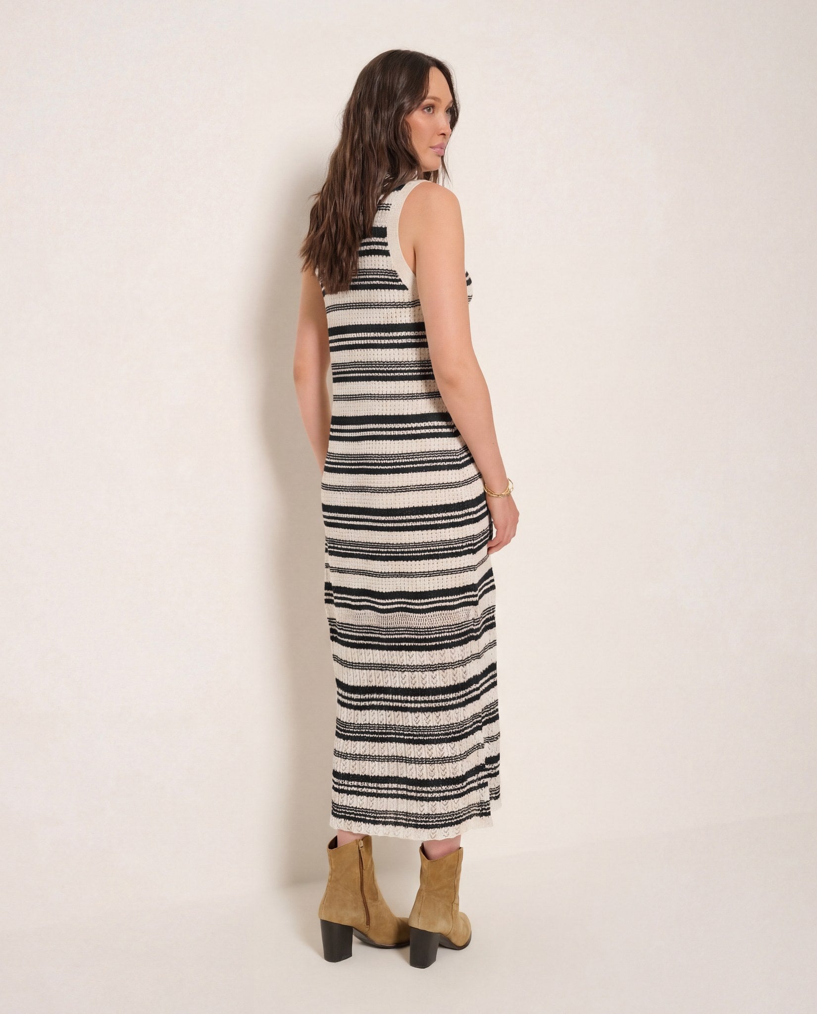 Black $|& SEAS Ruby Crochet Dress - SOF Back