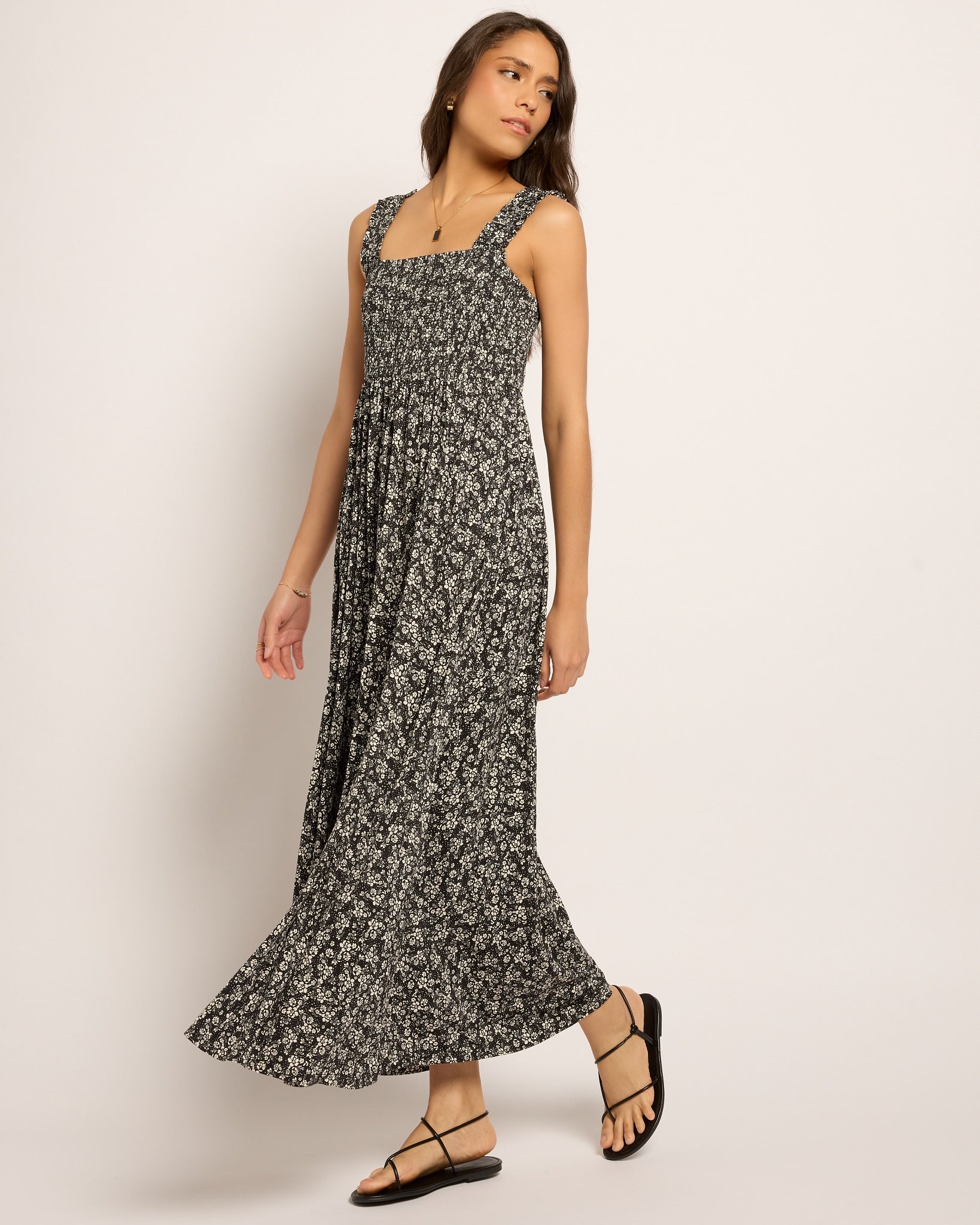 Westbreeze Smocked Maxi Dress - Hidden Pockets & Modal Blend Wantable Westbreeze Smocked Maxi Dress - Hidden Pockets & Modal Blend Wantable