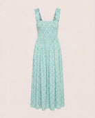 Seaglass $|& SEAS Westbreeze Printed Smocked Maxi Dress - Hanger Detail