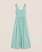 Seaglass $|& SEAS Westbreeze Printed Smocked Maxi Dress - Hanger Detail