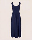 Navy $|& SEAS Westbreeze Smocked Maxi Dress - Hanger Detail