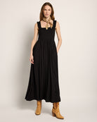 Black $|& SEAS Westbreeze Smocked Maxi Dress - UGC On Fig