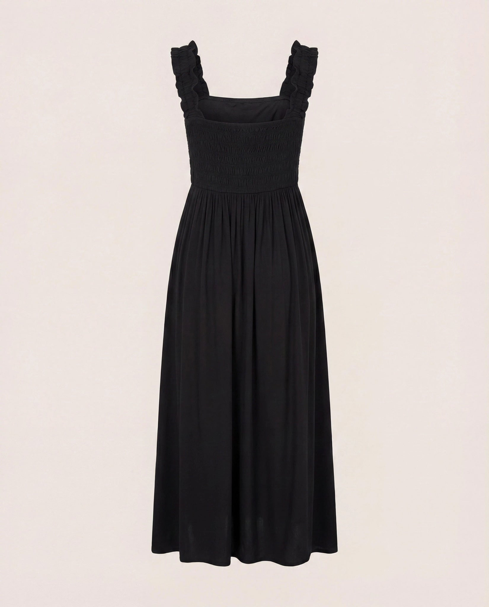 Black $|& SEAS Westbreeze Smocked Maxi Dress - Hanger Detail