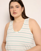 Natural/Seaglass $|& SEAS Surfside Stripe Scoop Tank - SOF Full Front