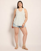 Natural/Seaglass $|& SEAS Surfside Stripe Scoop Tank - UGC On Fig
