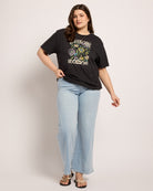 Faded Black $|& SEAS Floret Relaxed Tee - UGC On Fig