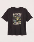 Faded Black $|& SEAS Floret Relaxed Graphic Tee - Hanger Detail