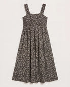 Black Floral $|& SEAS Westbreeze Printed Smocked Maxi Dress - Hanger Detail