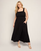 Black $|& SEAS Westbreeze Smocked Maxi Dress - UGC On Fig