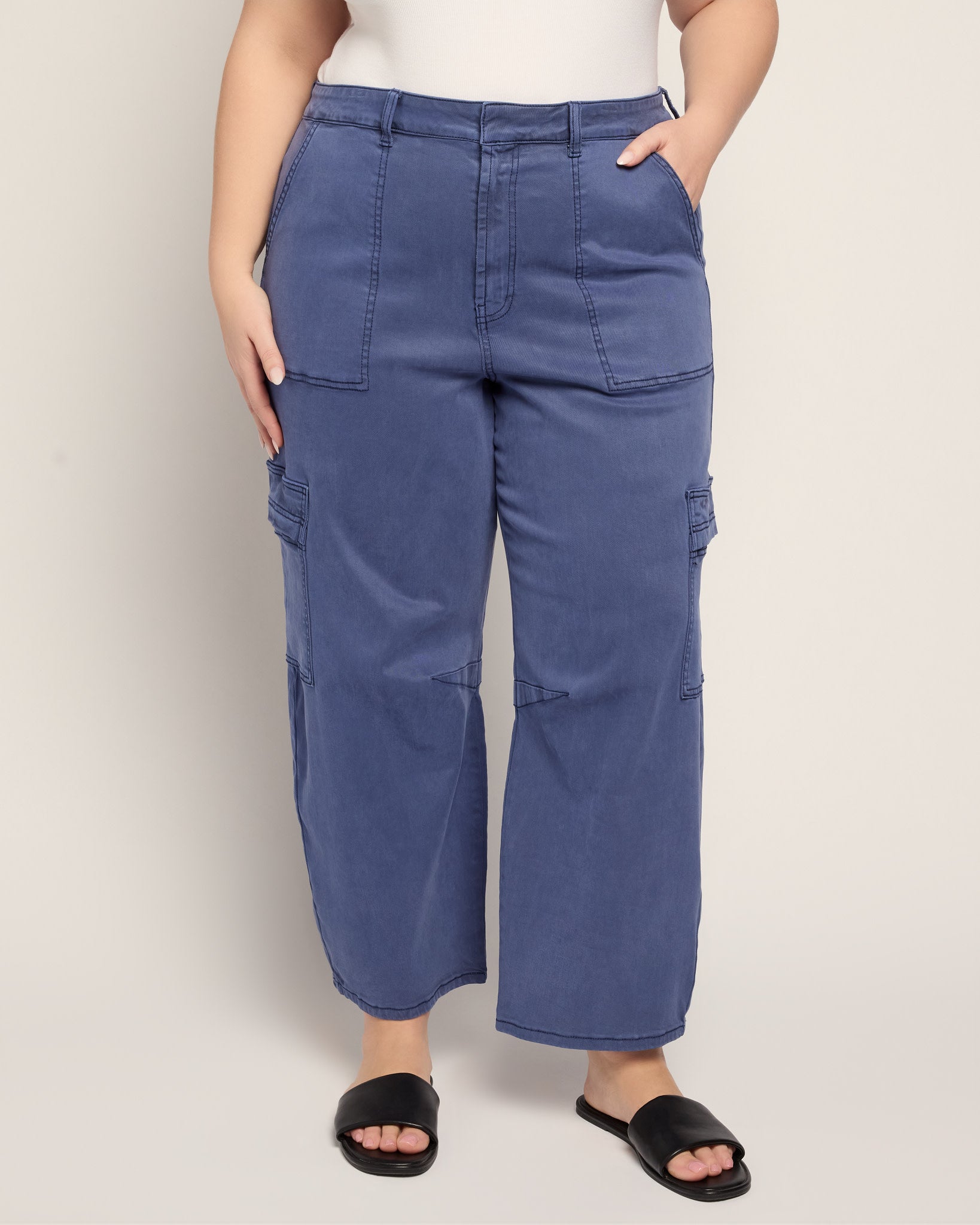Indigo Haze $|& SEAS Elevation Twill Pant - SOF Front