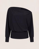 Black $|& Interval CloudLight Rapid Off Shoulder Top - Hanger Detail