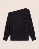 Black $|& Interval CloudLight Rapid Off Shoulder Top - Hanger Detail