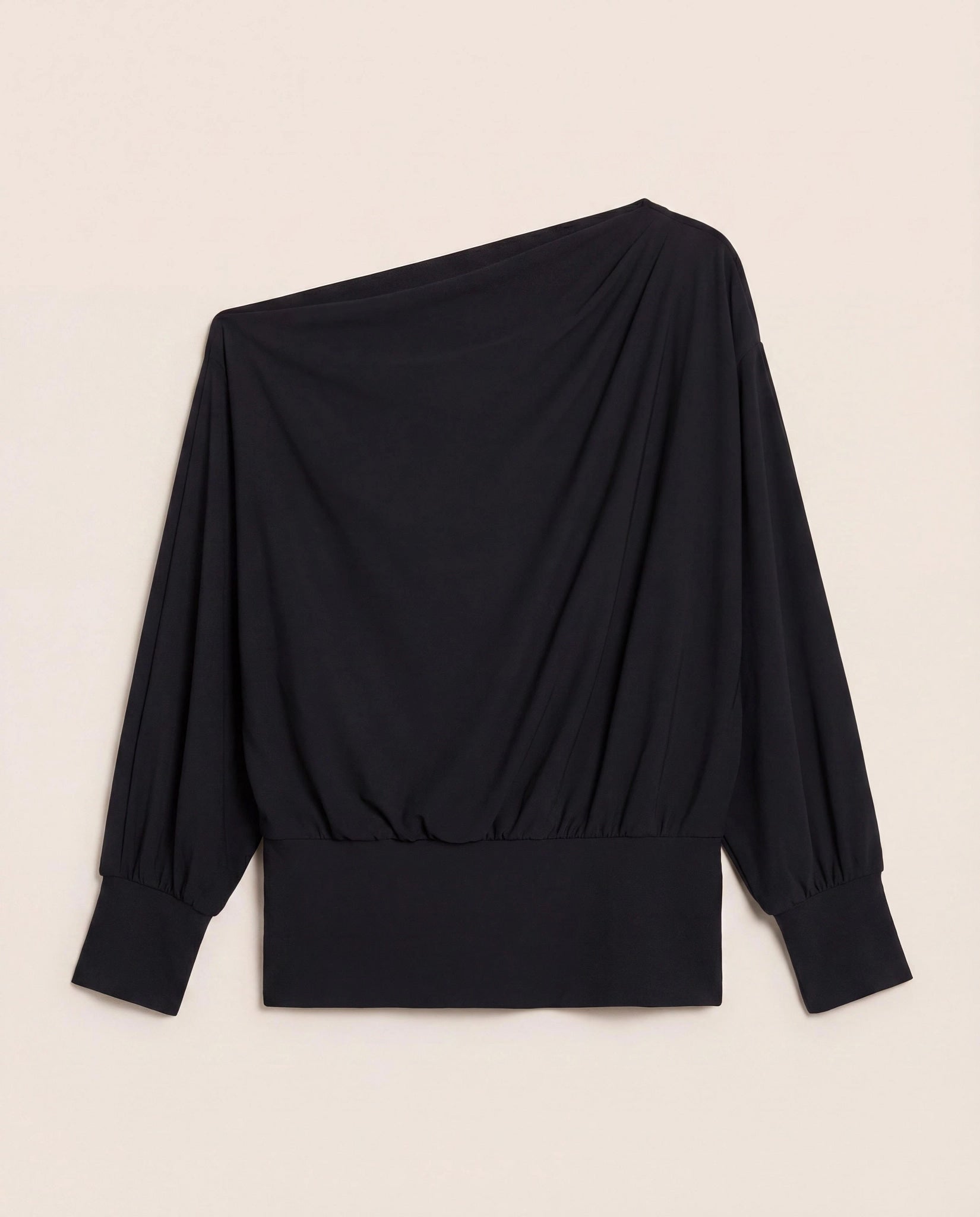 Black $|& Interval CloudLight Rapid Off Shoulder Top - Hanger Detail