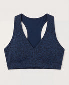 Night Sky Heather $|& Interval FlowHeather Sculpt Enhearten Bra - Hanger Detail