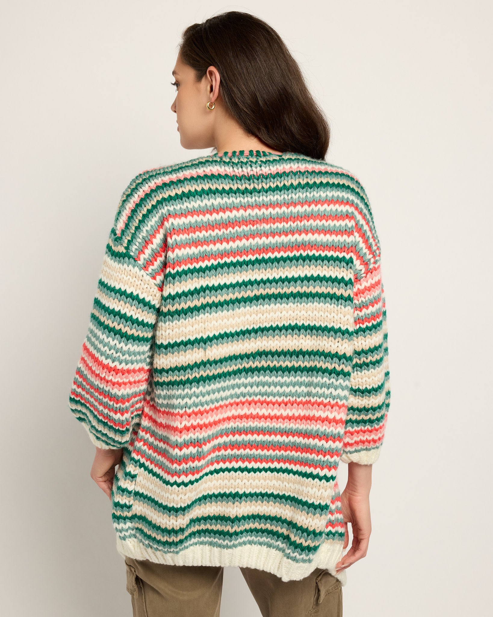 Multi $|& Herizon Peak Open Front Cardigan - SOF Back