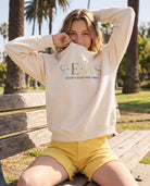 Cream $|& SEAS Blossom Sweatshirt - SOF Side