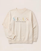 Cream $|& SEAS Blossom Sweatshirt - Hanger Detail