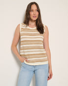 Café $|& SEAS Keira Crochet Tank - SOF Full Front