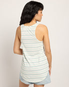 Natural Sea Glass $|& SEAS Surfside Stripe Scoop Tank - SOF Back