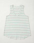 Natural Sea Glass $|& SEAS Surfside Stripe Scoop Tank - VOF Detail