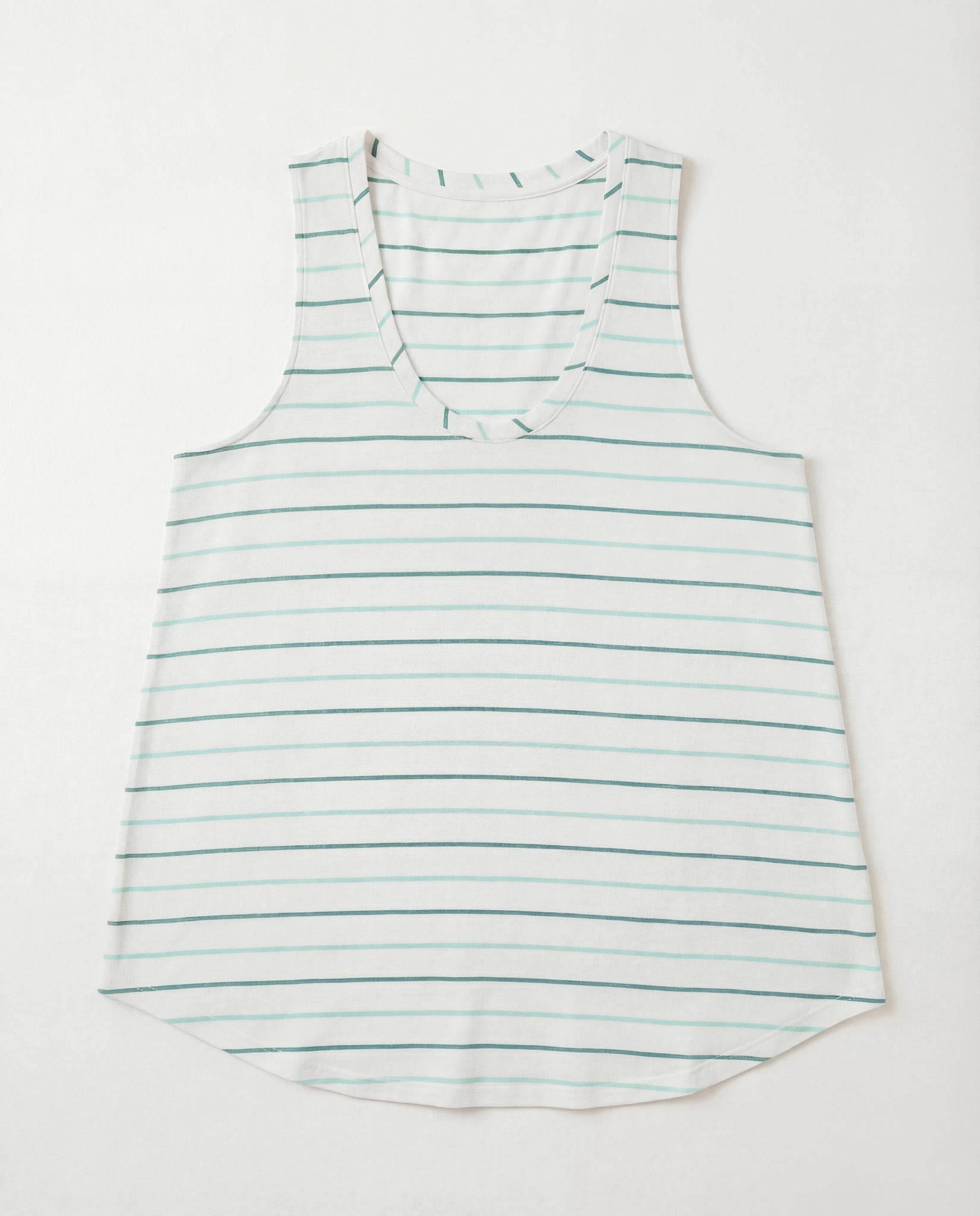 Natural Sea Glass $|& SEAS Surfside Stripe Scoop Tank - VOF Detail