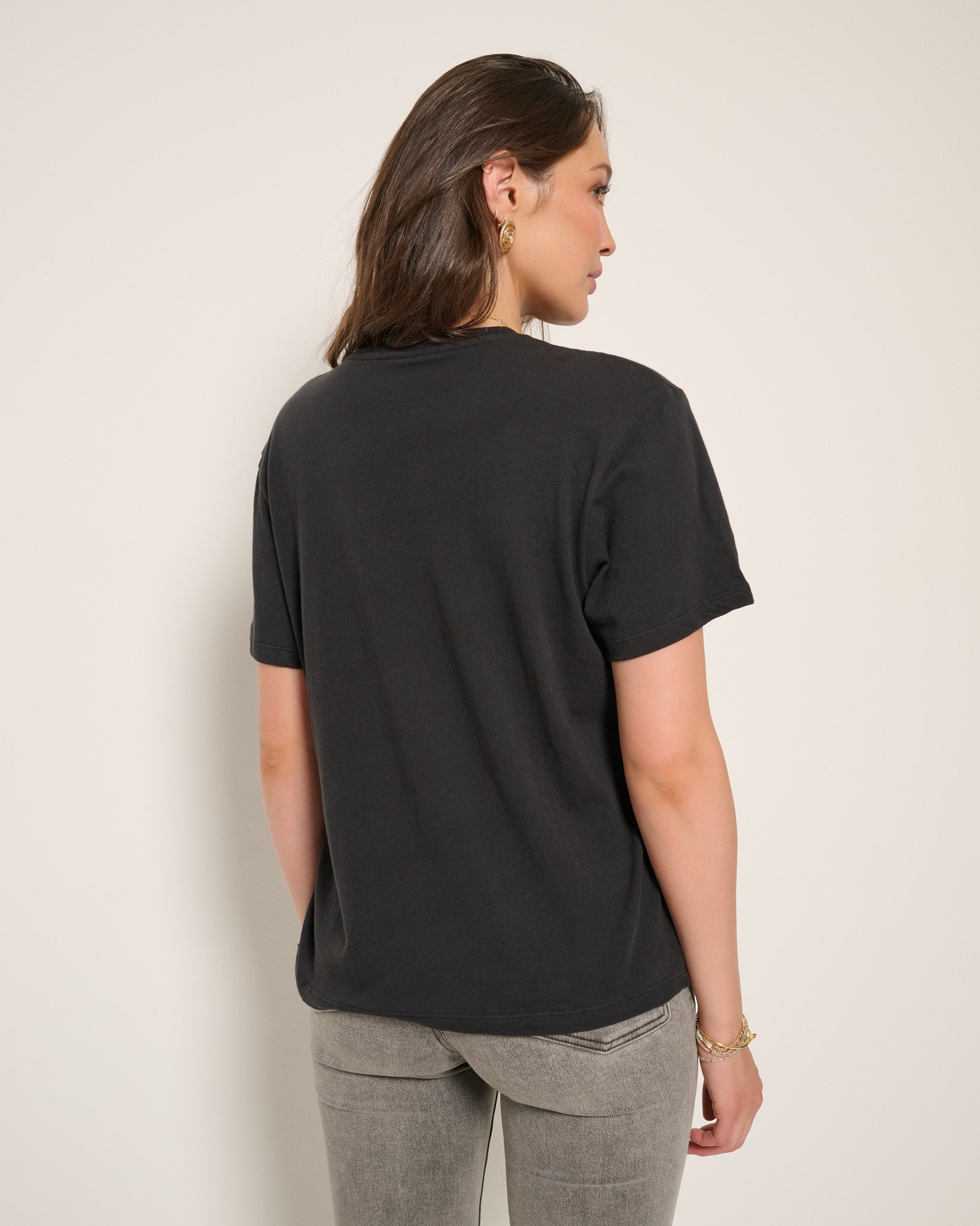 Faded Black $|& SEAS Floret Relaxed Graphic Tee - SOF Back