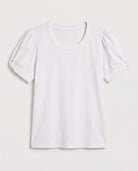 White $|& SEAS Destiny Twist Sleeve Tee - Hanger Detail
