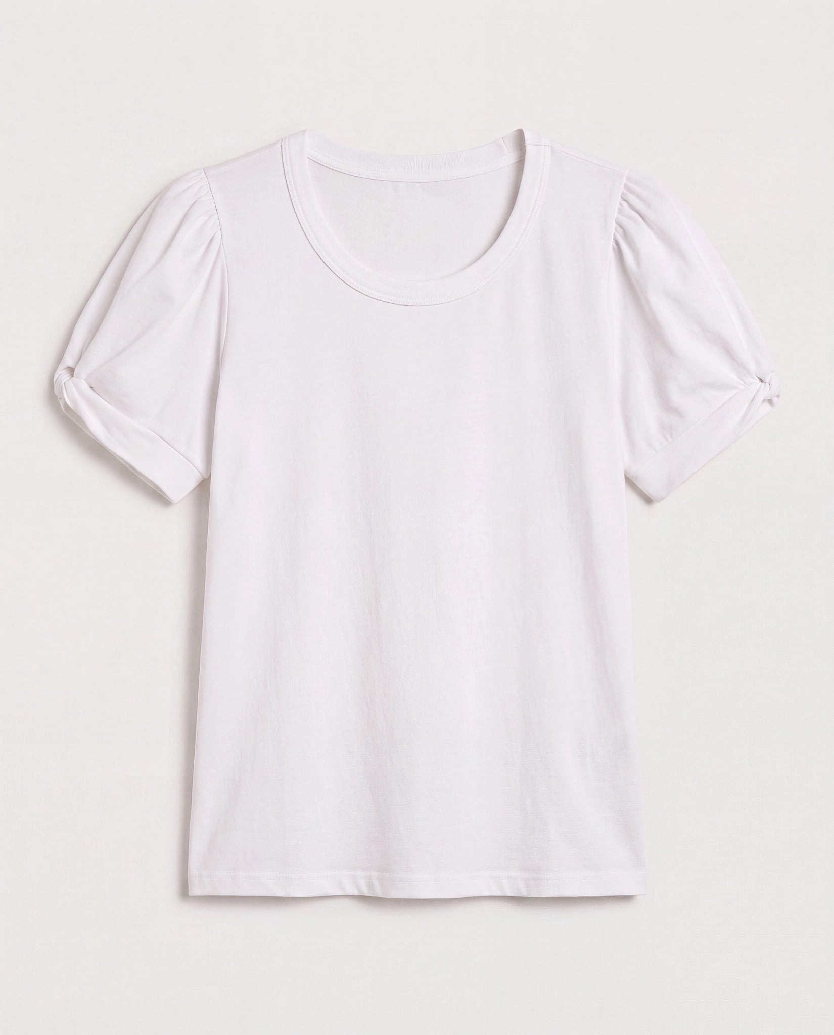 White $|& SEAS Destiny Twist Sleeve Tee - Hanger Detail