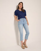 Sapphire $|& SEAS Destiny Twist Sleeve Tee - UGC On Fig