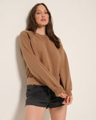Camel $|& SEAS Voyage Inset Pullover - VOF Front