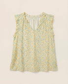 Sunshine $|& SEAS Macy Floral Ruffle Knit Top - Hanger Detail