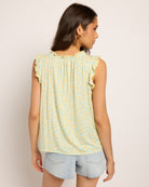 Sunshine $|& SEAS Macy Floral Ruffle Knit Top - SOF Back