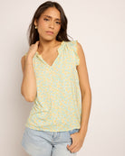 Sunshine $|& SEAS Macy Floral Ruffle Knit Top - SOF Front