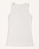White $|& Herizon Alpine V-Neck Tank - Hanger Detail