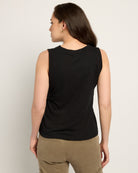 Black $|& Herizon Springtime V-Neck Tank - SOF Back