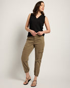 Black $|& Herizon Springtime V-Neck Tank - UGC On Fig