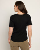 Black $|& Herizon Trail Side Tee - SOF Back