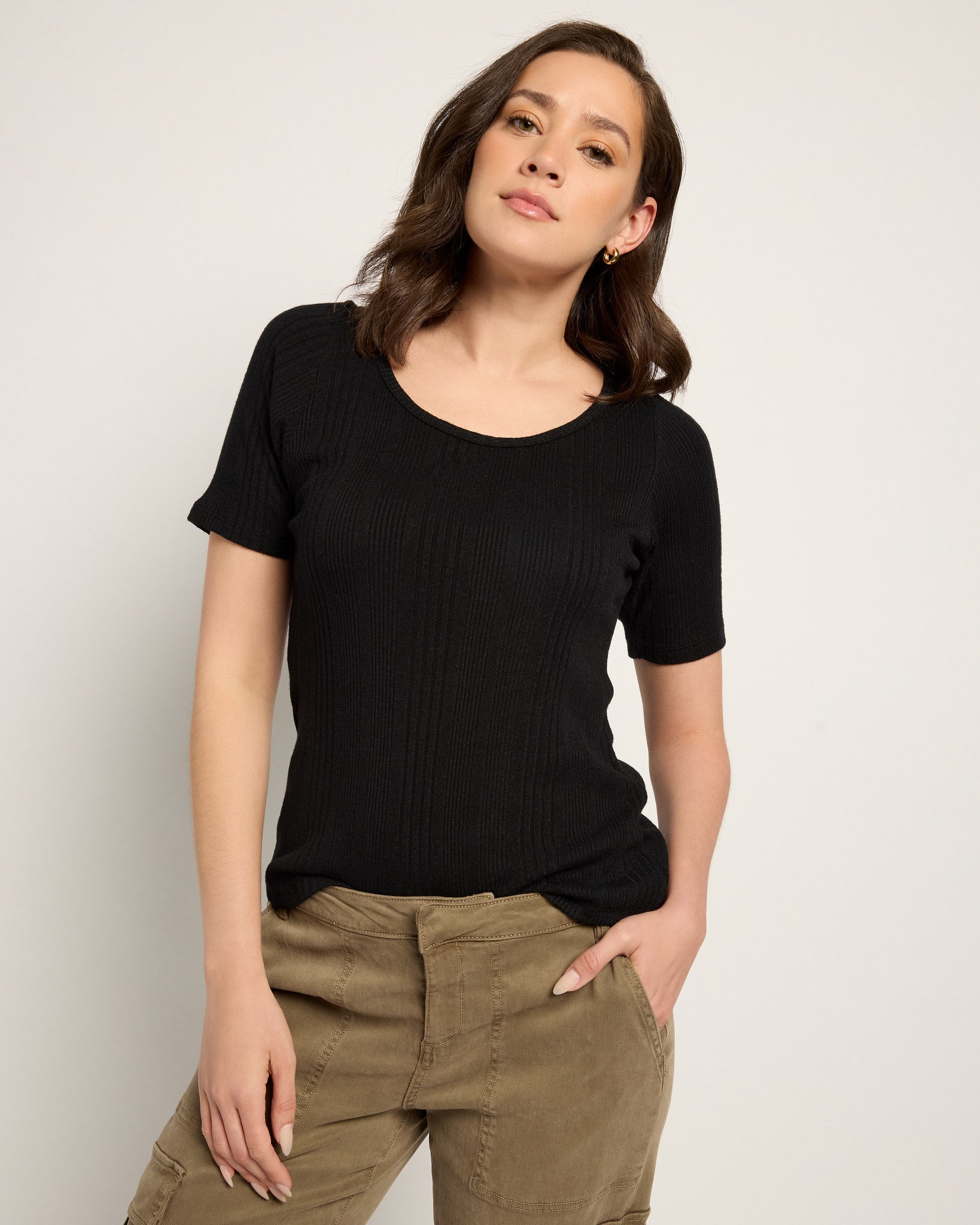 Black $|& Herizon Trail Side Tee - SOF Front