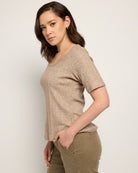 Heathered Café $|& Herizon Trail Side Tee - VOF Front