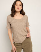 Heathered Café $|& Herizon Trail Side Tee - SOF Front