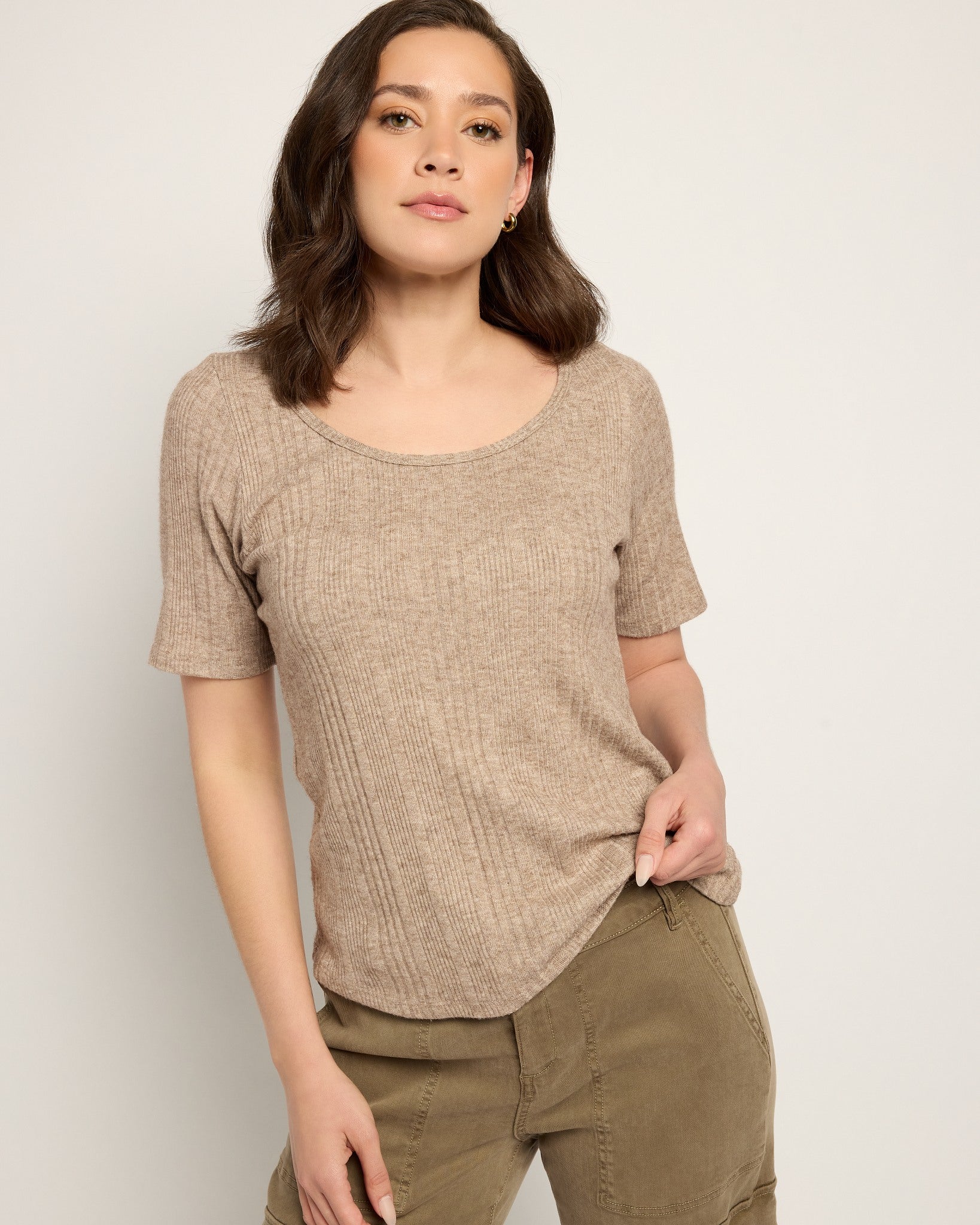 Heathered Café $|& Herizon Trail Side Tee - SOF Front