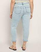 Light Wash $|& SEAS Cyndi Cuffed Ankle Skinny Jeans - SOF Back