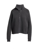 Washed Black $|& Herizon Pine Henley Sweatshirt - Hanger Detail
