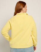 Washed Sunshine $|& Herizon Pine Henley Sweatshirt - SOF Back